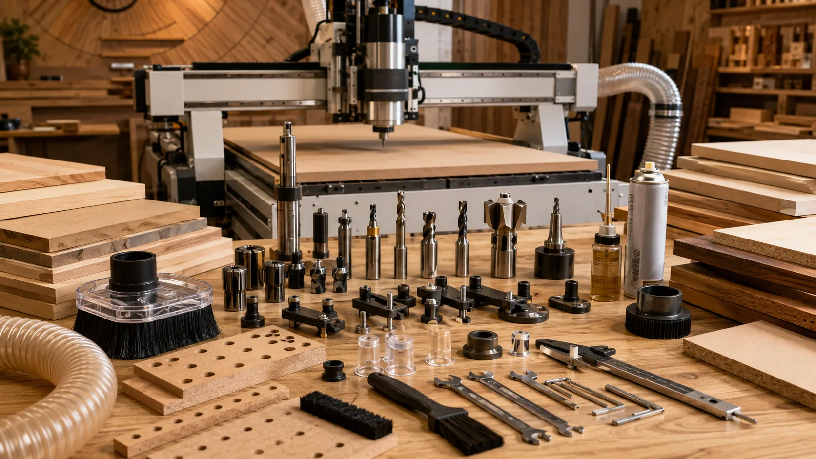 Ahşap CNC Router Aksesuar ve Sarf Malzemeleri Nelerdir?