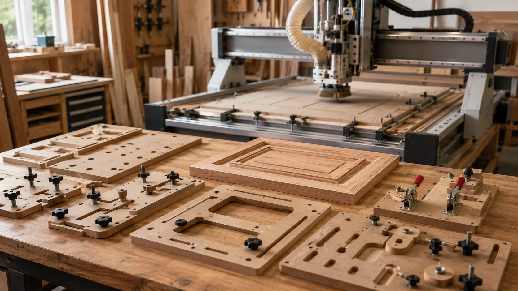 Ahşap CNC Router Kalıp Seti Nedir? Jig, Fixture ve Şablon Kullanım Rehberi