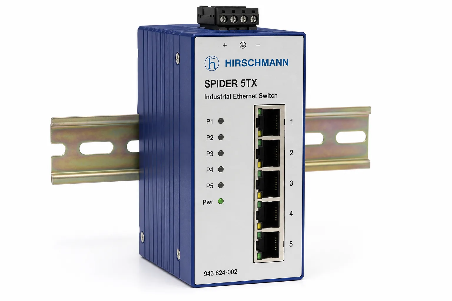 Hirschmann SPIDER 5TX 5 Port Endüstriyel Ethernet Switch: PLC, HMI ve Saha Ağı Bağlantısı