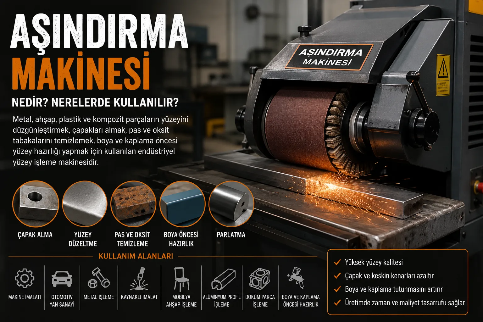 Aşındırma Makinesi Nedir? Nerelerde Kullanılır?