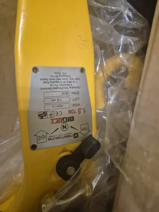 Biglift Hubzug 1.5 Ton 1.5 Metre Zincirli Çektirme