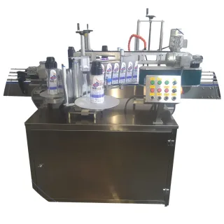 şişe etiketleme makinası herma 500 çift taraflı
