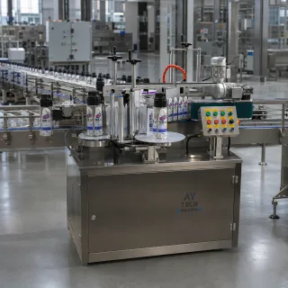 şişe etiketleme makinası herma 500 çift taraflı