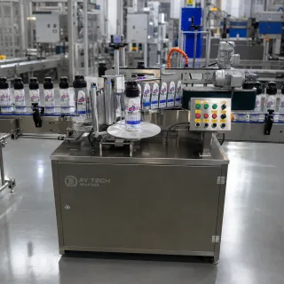 şişe etiketleme makinası herma 500 çift taraflı