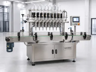 Sıvı Dolum Makinası 8 Nozullu Servolu