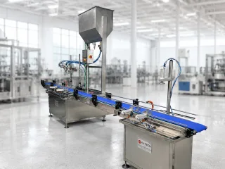 Sıvı Dolum Makinası Akışmetreli 2 Nozullu