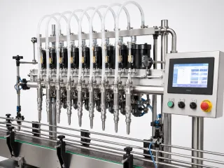 Sıvı Dolum Makinası Flowmetreli 8 Nozullu
