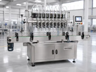 Sıvı Dolum Makinası Flowmetreli 8 Nozullu